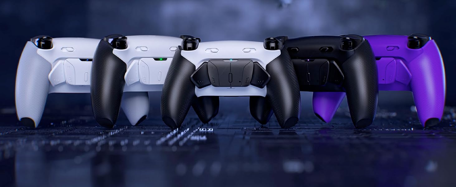 eXtremeRate RISE, RISE4 Plus MAX Back Paddles Kit with Clicky Trigger Stops for PS5 Controller