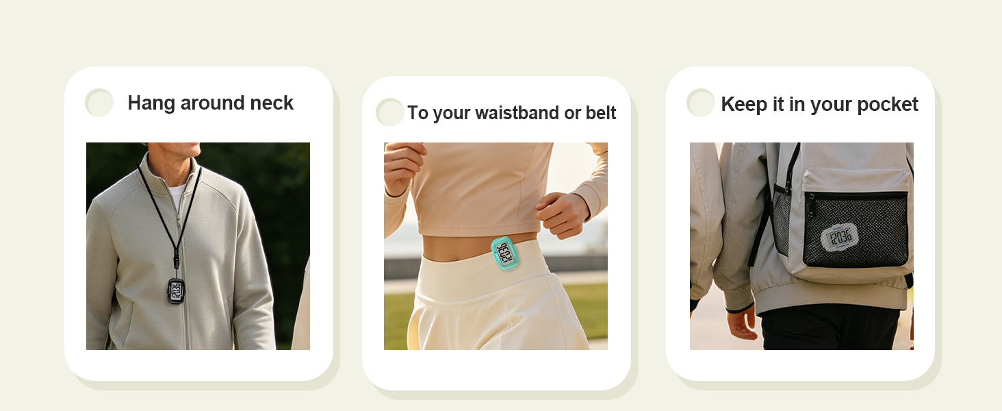 pedometer Clip On