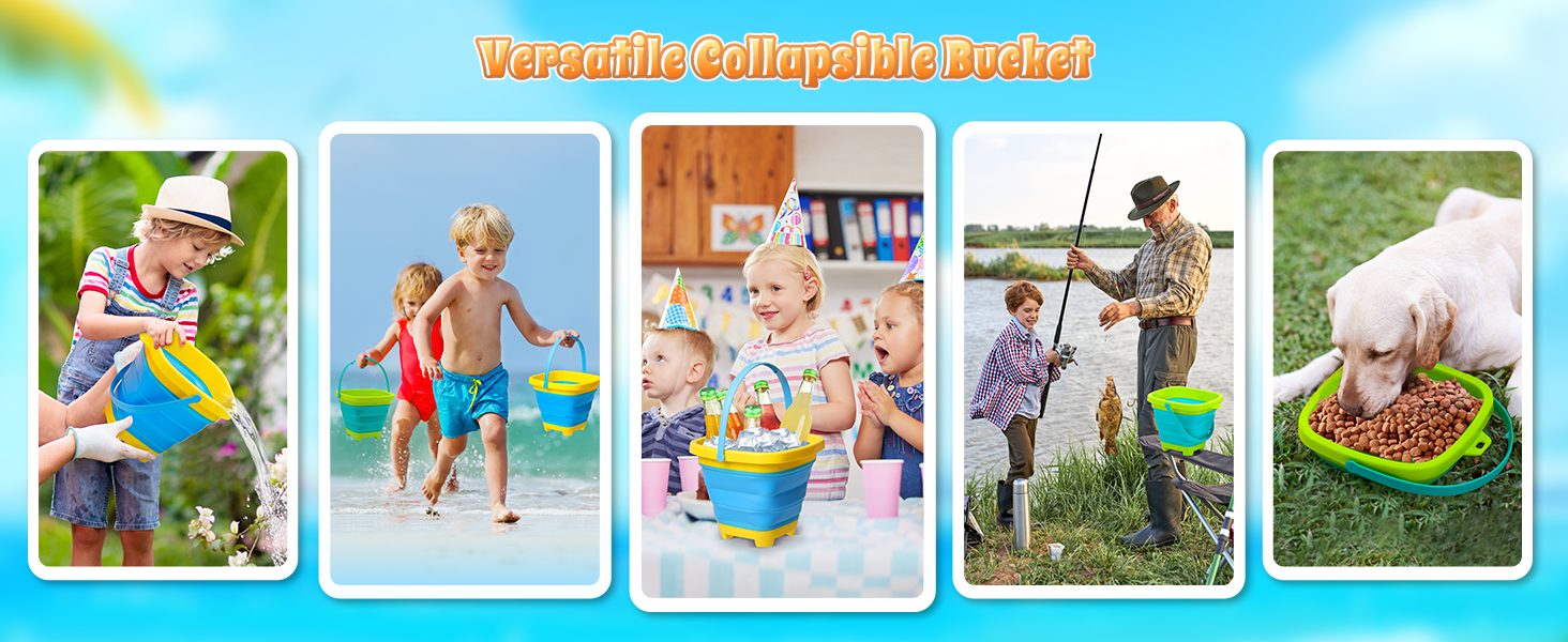 collapsible sand bucket