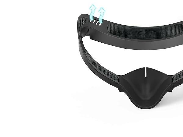 VR Facial Interface for Oculus Quest 2 Face Pad Replacement, Face Cushion Pad 2PCS PU Leather