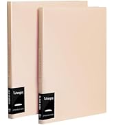 Binder with Plastic Sleeves 8.5x11" 20-Pocket - Heavy Duty Art Portfolio Folder with Clear Sheet ...