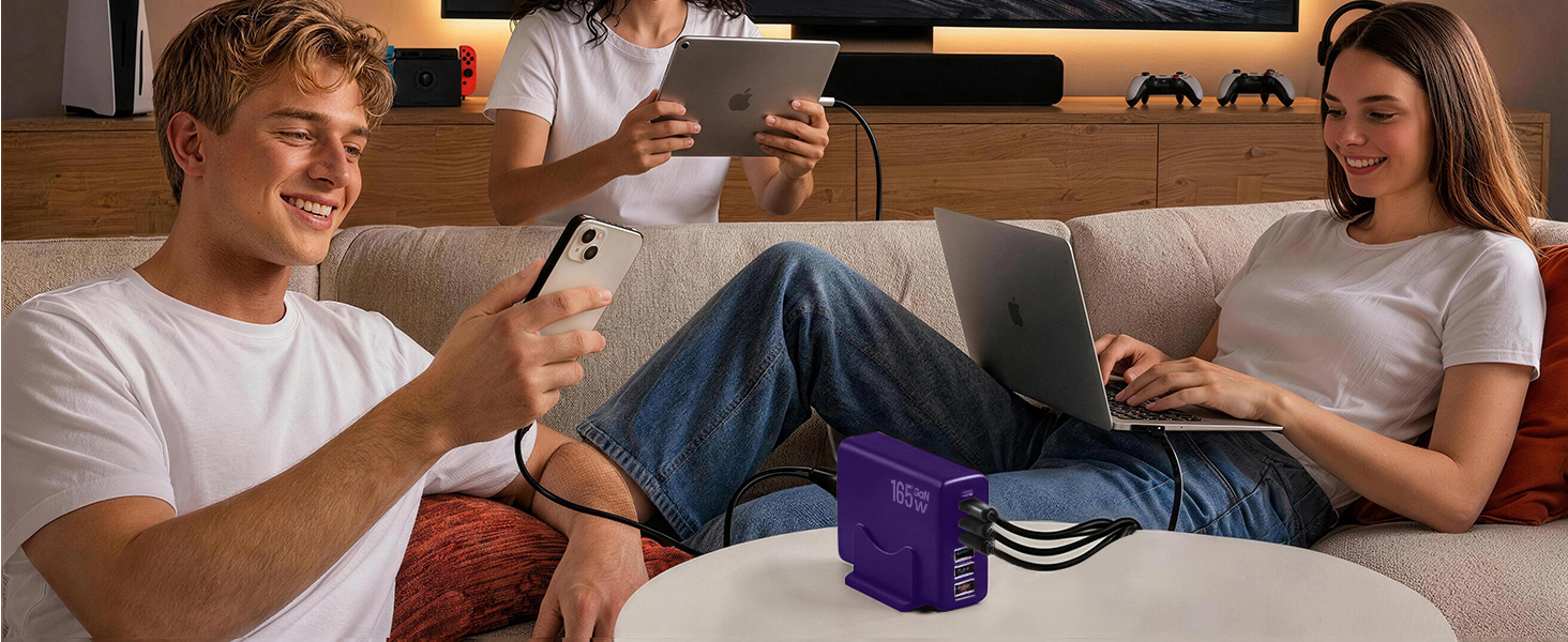 usb c charger block perfectly charges multiple devices for home