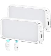Rvhouse RV Lights Interior, 3 Color RV LED Super Bright Fixture DC12-30V Camper Lights with Stepl...