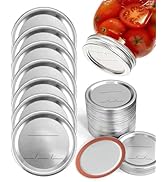 36 Pack Regular Mouth Canning Jar Lids 70mm, Mason Jar Lids for Home Canning, Airtight Leak Proof...