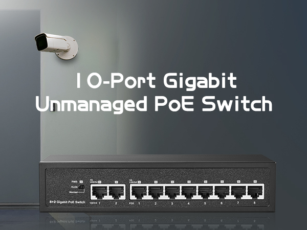 10 port gigabit poe switch