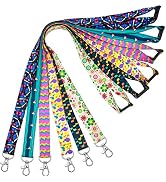 YOUOWO 6 Pack lanyards for id badges Cruise cute Lanyard for keys kids Women id Badge Holder lany...