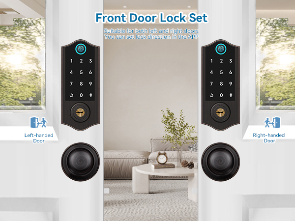 front door lock set