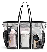 G4Free Waterproof Beach Tote Pool Bags for Women, Large Capacity Tote Bag With Wet Compartment fo...