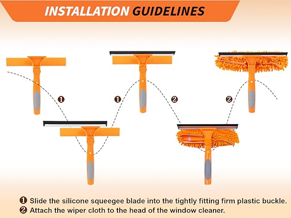 extendable window squeegee
