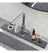 Faucet Mat For Kitchen Sink - Super Absorbent Diatomite Drying Stone Mat For Kitchen Sink, 24'' Q...