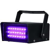 ENUOLI Mini LED Strobe Light Purple Color with 24 Super Bright LED Variable Speed Control for Chr...