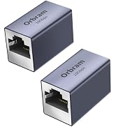 Orbram UL Listed Ethernet Extender 10Gbps, 2Pack RJ45 Coupler Adapter for Cat8/Cat7/Cat6a/Cat6/Ca...