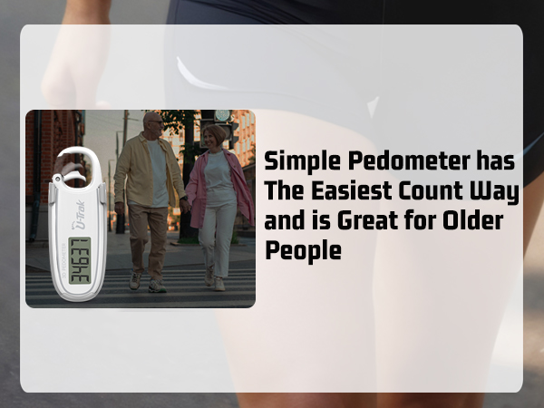 U-Trak 3D Pedometer for Walking is the easiest count way for older people