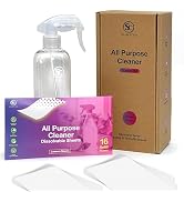 SOLUBLE CARE: All Purpose Cleaner Starter Sheet Kit | Lemon Scent, Multi-Surface (Dissovable, Bio...