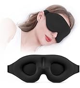 YIVIEW Sleep Mask for Side Sleeper, Complete Light Blocking 3D Sleeping Eye Mask, Soft Breathable...