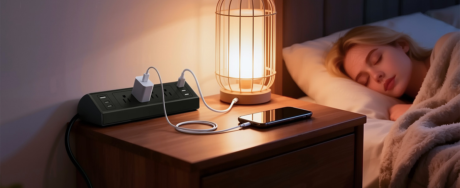 desk mounted power strip