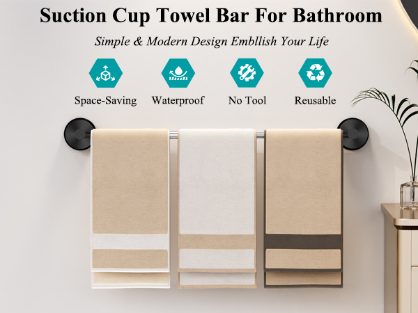 Towel Bar for Bathroom Wall
