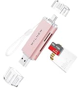 WALNEW SD Card Reader, USB 3.0 & USB-C SD/TF Memory Card Adapter | Supports UHS-I SD/SDHC/SDXC/Mi...