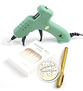 Yolakis Glue Gun Wax Seal Sticks - 20pcs Transparent Color Sticks for Wedding Invitations & Chris...