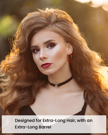 long barrel curling iron 1.25 inch for loose curls and volume