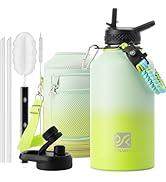 DYSANKY Insulated Water Bottle 64oz- Multiple Insulation Vacuum Sealed Thermos- Portable Sports H...