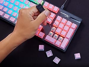 Included HyperX keycap removal tool