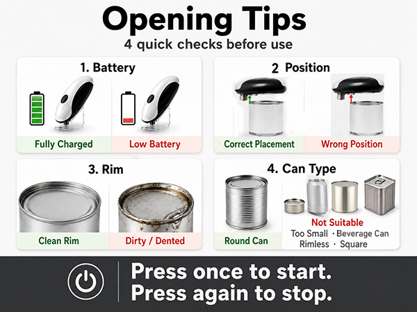 can opener rechargeable