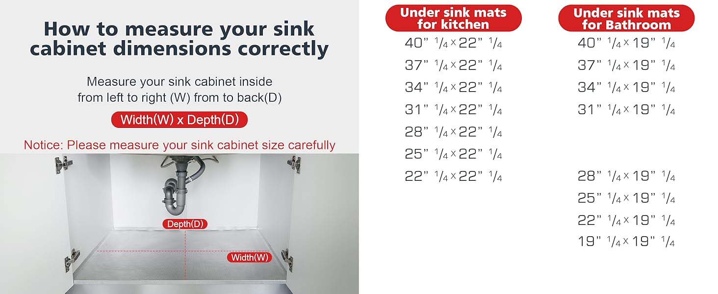 under sink mat waterproof
