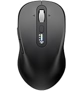 INFINMIND Wireless Bluetooth Mouse, Multi-Device Rechargeable Silent Mouse, Equipped 2.4G USB and...