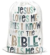 DSHFG Bible Verse Christian Baby Shower Birthday Drawstring Gift Wrap Bags for Birthday Party Nur...