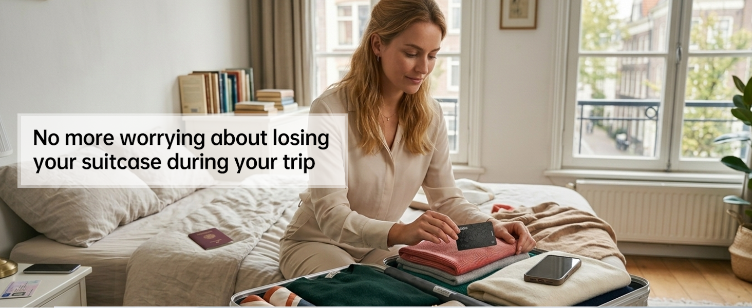 No more worrying about losing your suitcase during your trip