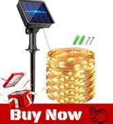 kolpop Solar Fairy Lights Outdoor, 32FT 80LED Solar Twinkle Light Outdoor Waterproof, 8 Modes Cop...