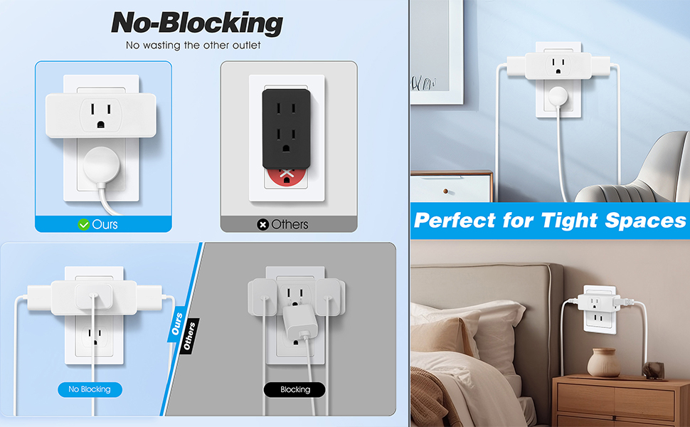 Multi Plug Outlet Splitter