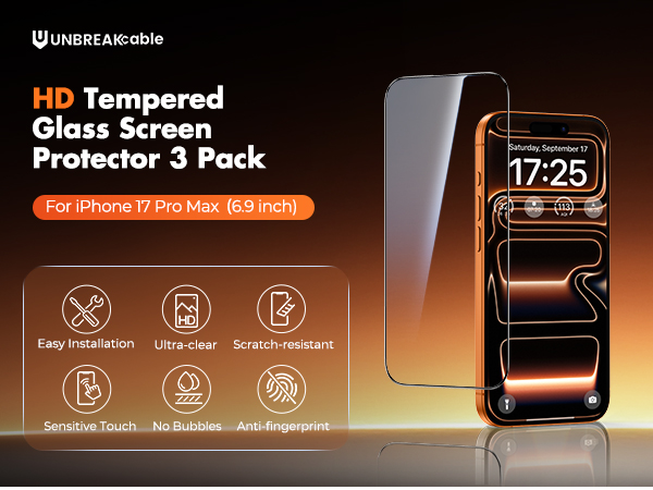 for iphone 17 pro max screen protector