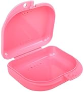 LA MIERE Retainer Case with Lanyard Slim Cute Retainer Holder Dental Thin Container Braces Case f...