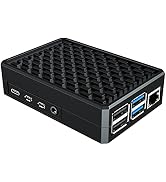 Raspberry Pi 4 Case, Miuzei Aluminiun Raspberry Pi Case Passive Cooling with Heatsink Cooler for ...