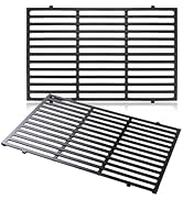 Zemibi 7524 Cooking Grill Grates for Weber Genesis 300 Series, 19.5" Porcelain-Enameled Cast-Iron...