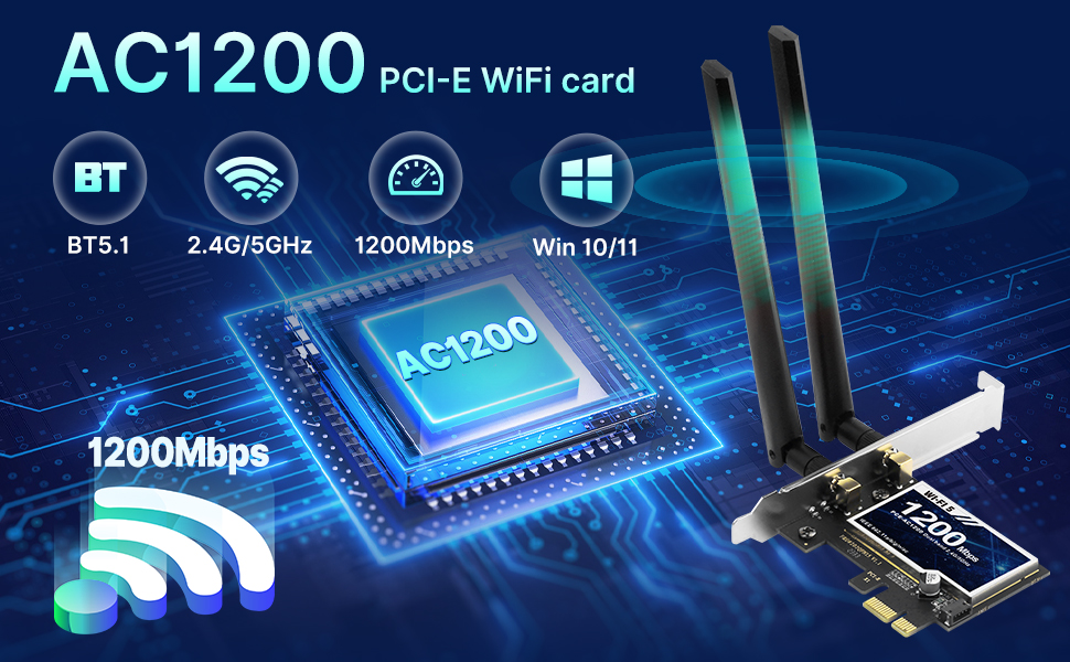 ac1200 pcie wifi card