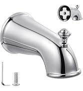 Enhon 6 Inch Slip on Tub Spout with Diverter, Decorative Bathtub Spout with Pull Up Diverter, Fit...