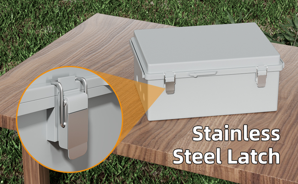 stainless steel latch waterproof box