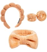 Ztomine Headbands for Women - Spa Headband and Wristband Set - Headband for Washing Face,Facial M...