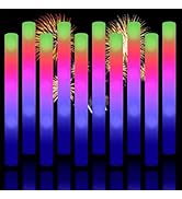 Taotuo Glow Sticks Bulk, 20 Pack LED Light Up Foam Sticks 3 Modes Color Flashing,Glow Party Suppl...