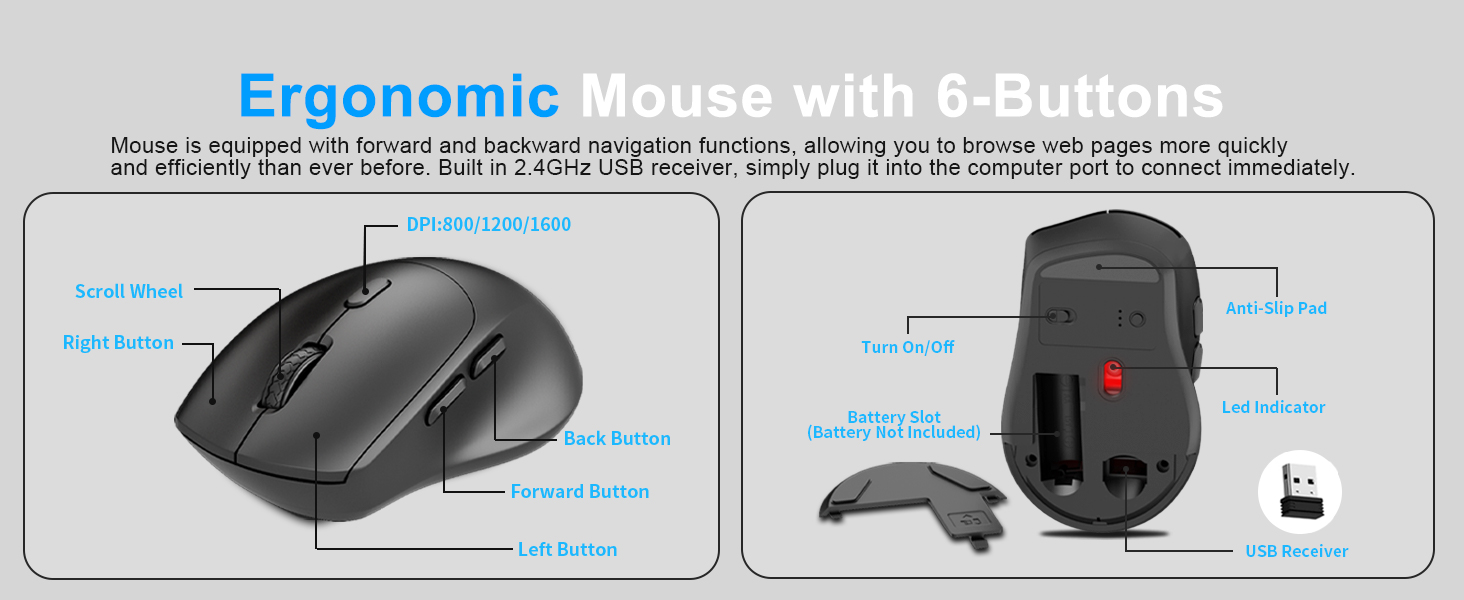 wireless keyboard mouse combo