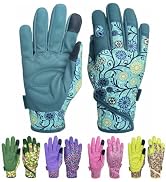 MSUPSAV Thorn Proof&Puncture Resistant Gardening Gloves with Grip,Garden Gloves for Women, Leathe...