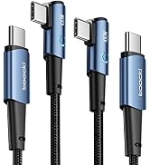 100W USB C to USB C Cable, 6.6ft/2Pack Type C to Type C Cable PD 5A Fast Charging Cable, USB C Ch...