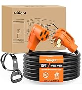 Nilight 50 Amp15FT RV EV Extension Cord 250V Heavy Duty 6/3+8/1 Gauge Pure Copper STW Wire UL ETL...