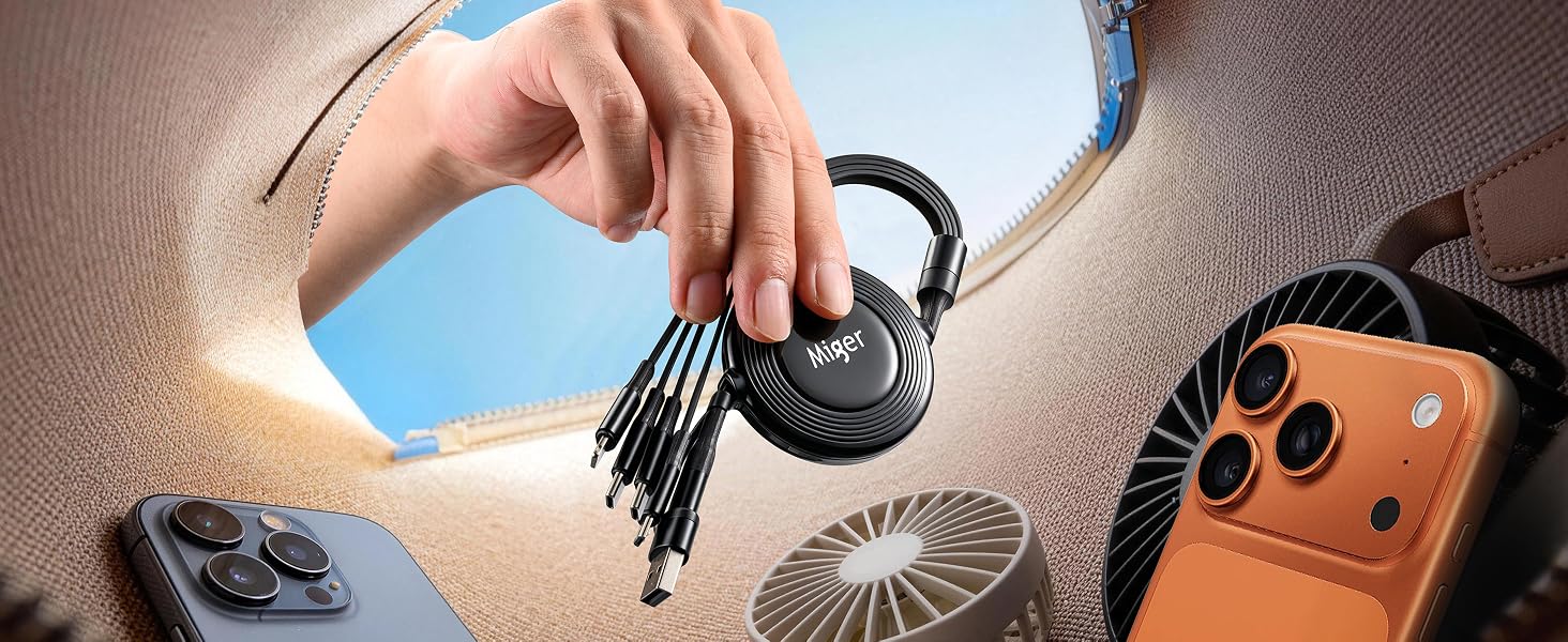 retractable phone charger