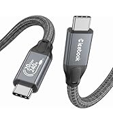 3FT USB C to USB C 3.2 Gen 2 X 2 Video Cable for Monitor, 240 Watt Fast Charging Cable, 20Gbps Hi...