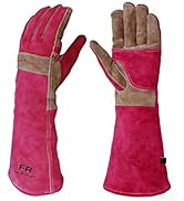 AOUCHI Gardening Gloves for Women, Long Thorn Proof Garden Gloves for Yard Work, Heat Resistant L...