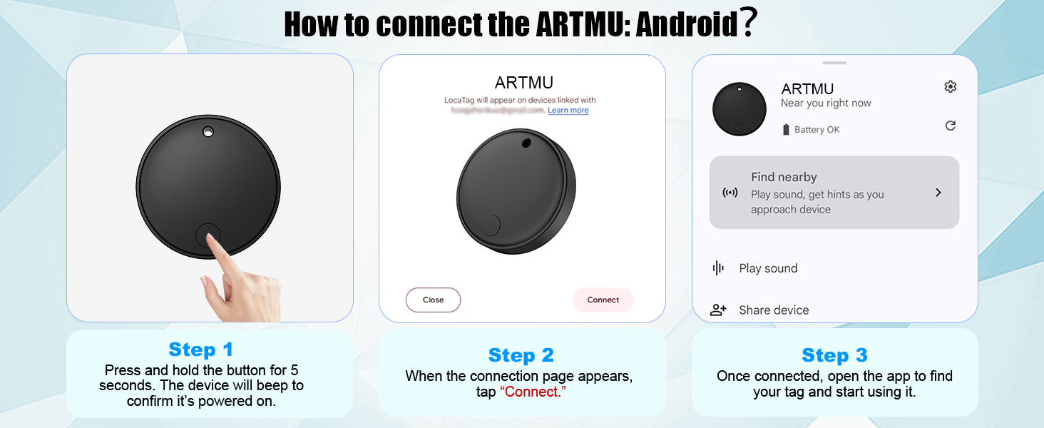 Air Tracker Smart Tags Android & iOS-4 Packs